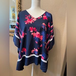 L/XL Chico’s Floral Blouse